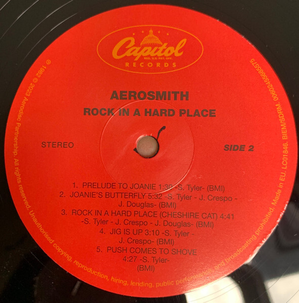 Aerosmith / Rock In A Hard Place (LP)