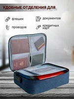 Водонепроницаемый органайзер для документов большой емкости, сумка для хранения, черный