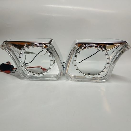 Маска для линзы 3′ Раскосая с LED подсветкой подкова 052