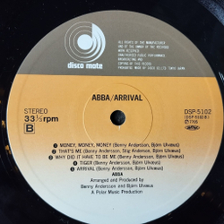 Винтажная виниловая пластинка LP ABBA АББА Arrival Прибытие (Japan 1978) (Red Obi)