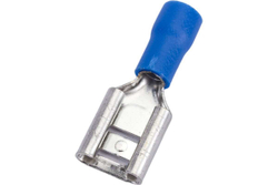 Плоская изолированная клемма REXANT, гнездо 9 мм, 1.5-2.5 кв.мм, 100 шт 08-0434
