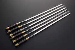 Набор шампуров "Охотник №3" в чехле из натуральной кожи