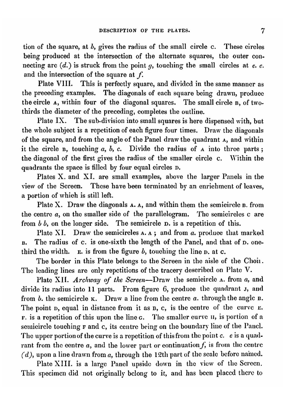 Illustrations of geometric tracery from the paneling belonging to Carlisle Cathedral | R. W. Billings