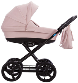 Детская коляска AroTeam Cocoline Prima 3 в 1 с автокреслом Avionaut Cosmo 01 св.розовая кожа