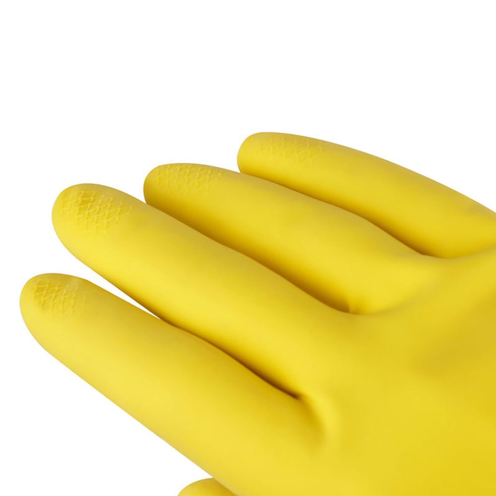 Перчатки резиновые OfficeClean, желтые, размер S