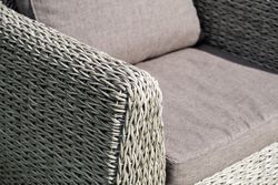 "Кальяри" кресло из искусственного ротанга (гиацинт), цвет серый