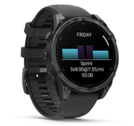 Умные часы Garmin Fenix 8, 47 мм, AMOLED, Slate Gray with black silicone band