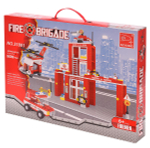Конструктор блочный Аусини Пожарная бригада 505дет., коробка 21801