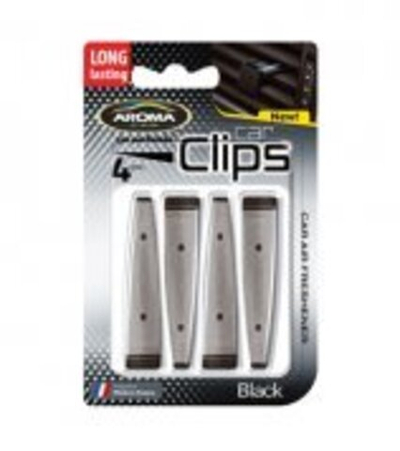 AROMA CAR CLIPS Ароматизатор воздуха клипса на дефлектор  Black(Черный)