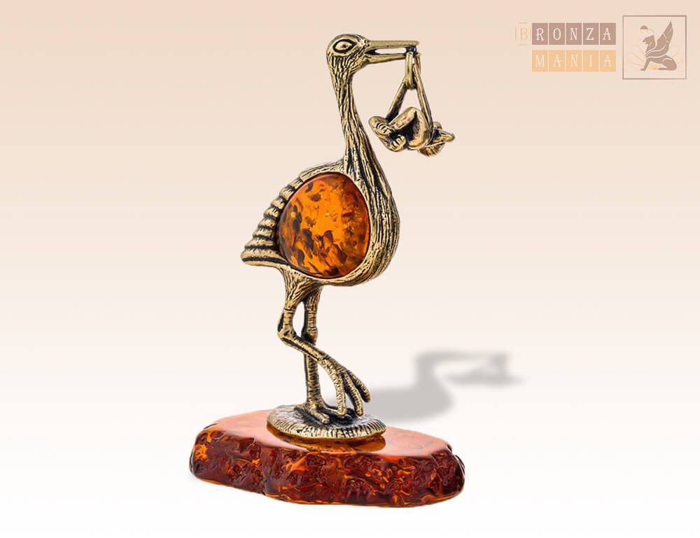 фигурка Аист с младенцем