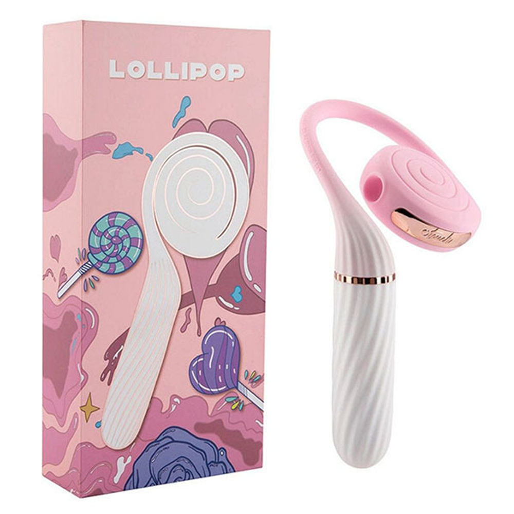 Розовый женский вибратор с вакуумной стимуляцией Otouch Lollipop Pink