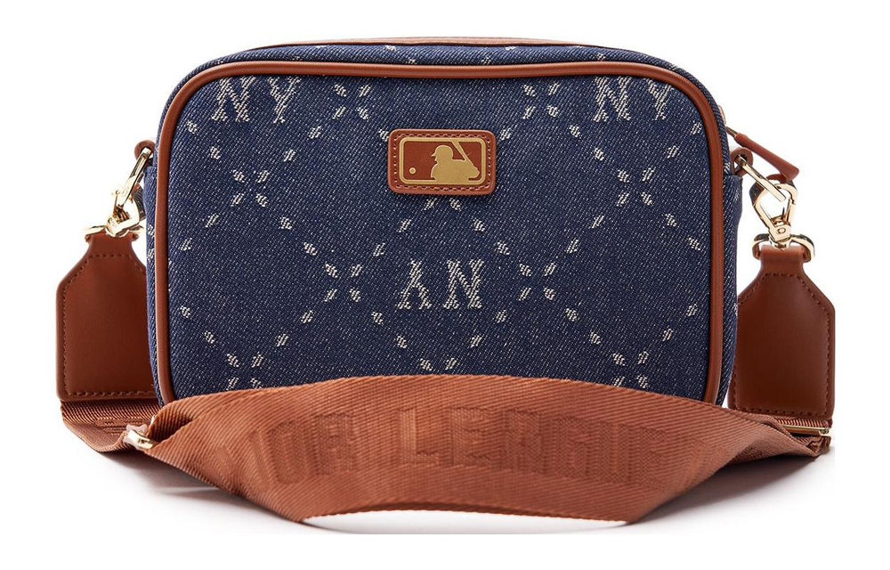 MLB PVC Camera Bag, Shoulder Bag, Crossbody Bag Regular Unisex Denim Blue