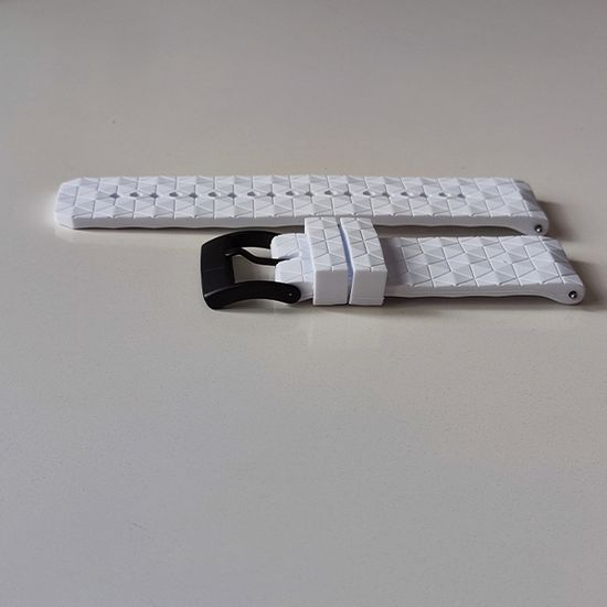 Ремешок Ranger 24 мм для Suunto 9 Baro, Suunto 7, Suunto Spartan Sport силиконовый быстросъемный (Белый)