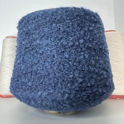 MIXIT - STOCK ITALY; меринос, п/а; букле; 210м/100гр; цвет: пыльно-синий меланж; S704