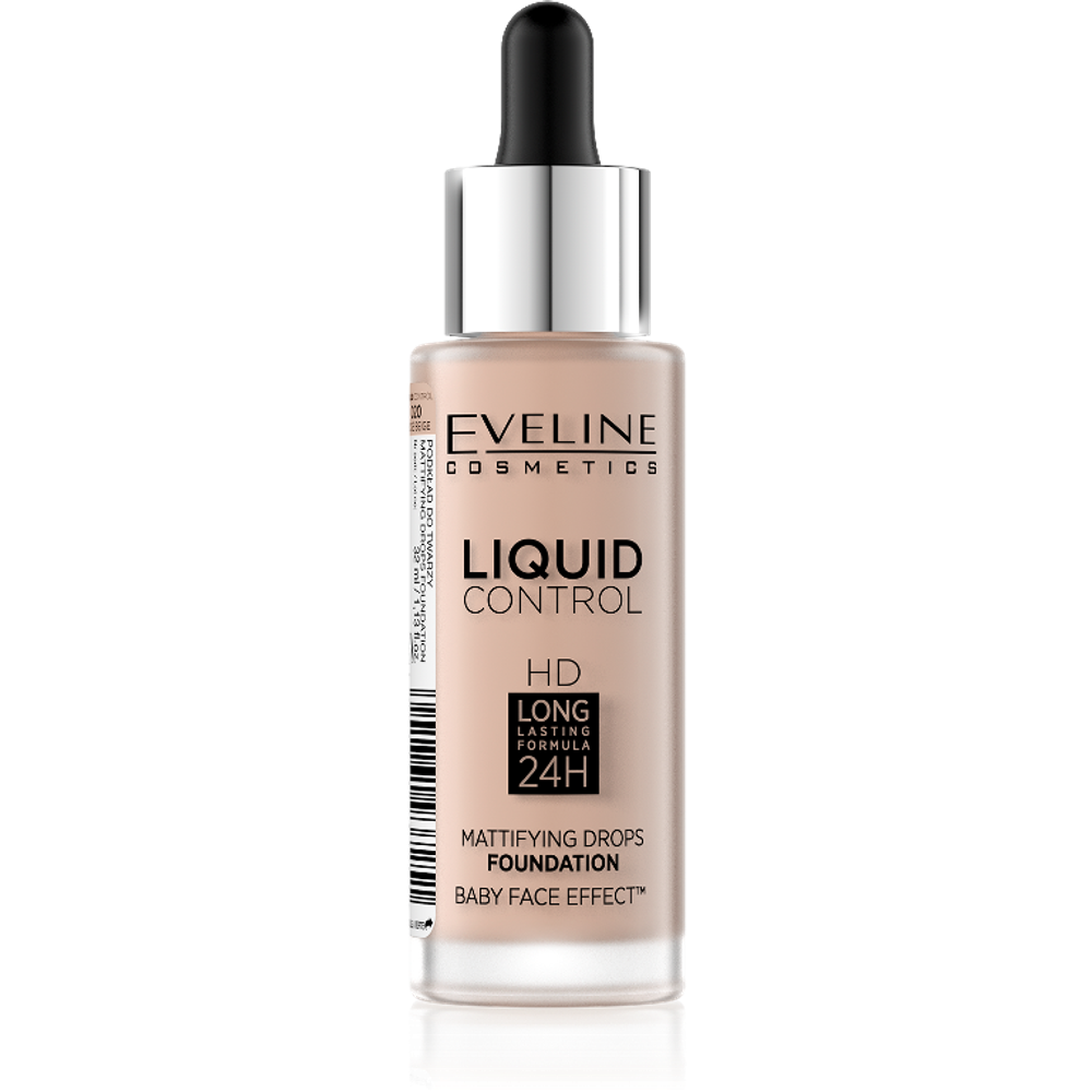 Тональная основа Eveline Liquid Control - №020 Rose Beige