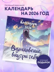 Вдохновение внутри тебя. Календарь настенный на 2026 год (300х300 мм)
