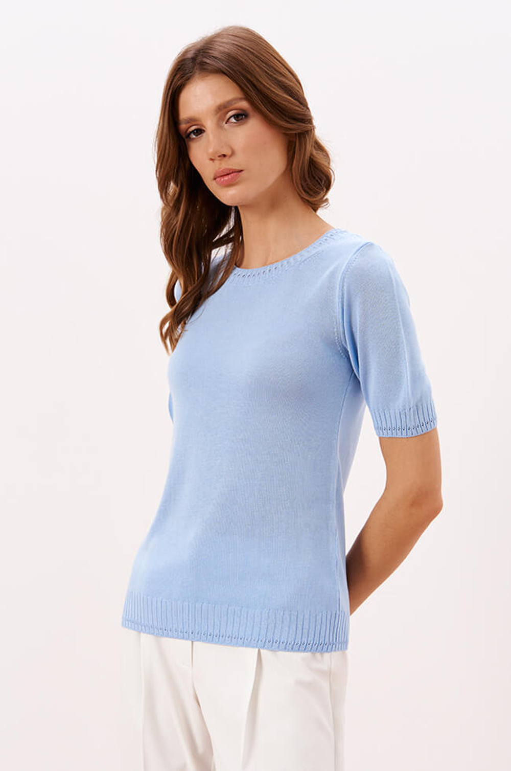 23255 Джемпер женский (голубой)