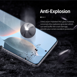 Защитное стекло с прозрачными рамками от Nillkin для Xiaomi Poco F6 Pro, серия H+Pro Anti-Explosion Glass Screen Protector