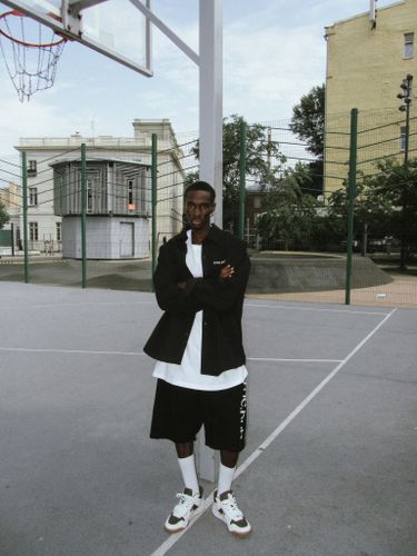 Плотная хлопковая рубашка The Puh черного цвета