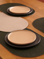 Набор из 4-х двухсторонних сервировочных салфеток pool, 30х45 см, зеленый/бежевый