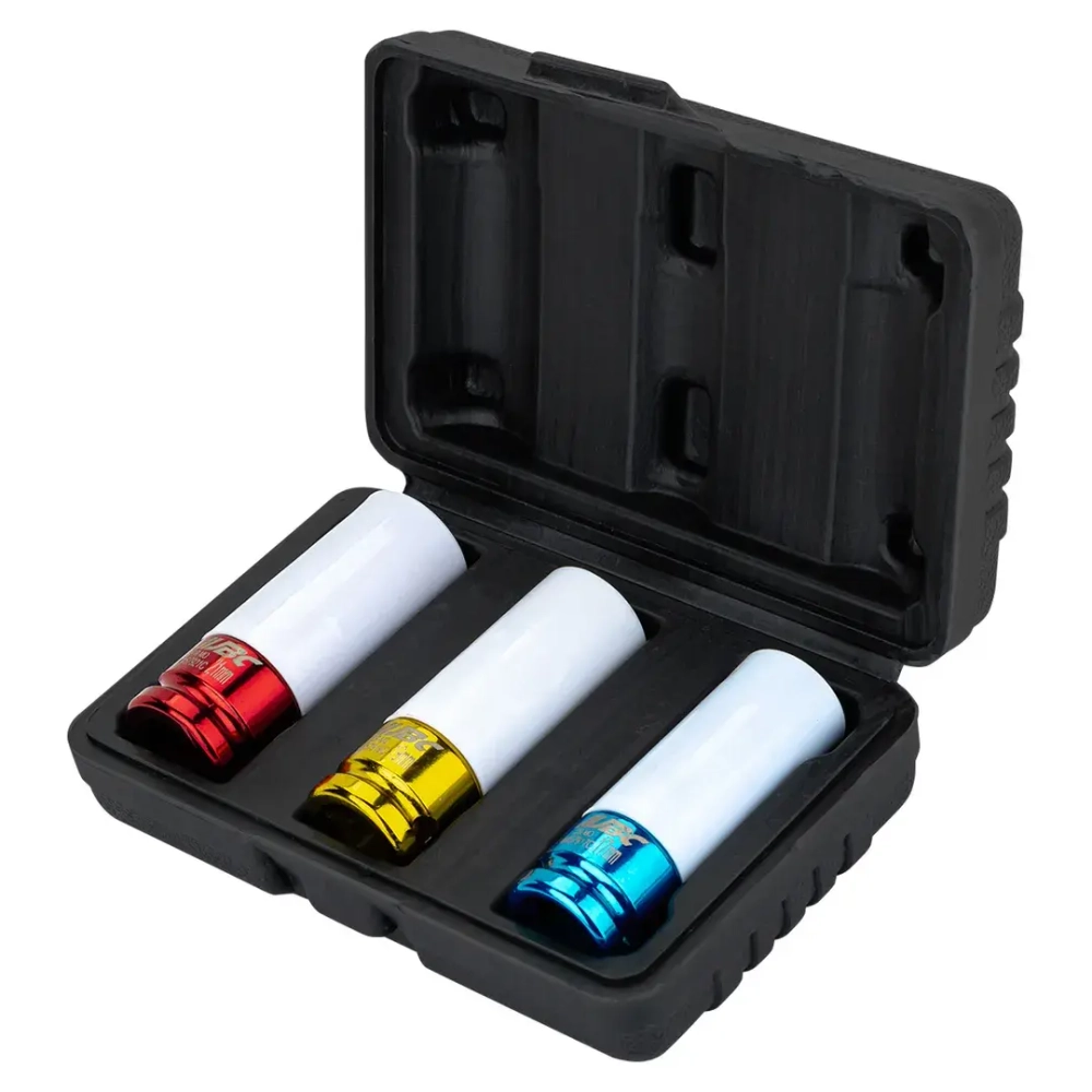 Головки ударные тонкостенные, набор 3пр., 1/2''(6гр.) JBC JBC-4032