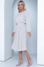 Платье Эмили хит (гофре, ваниль) Diolche