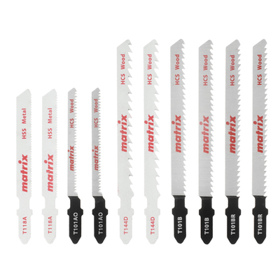 Набор полотен для электролобзика универсальный, 10 шт, T-SET1003 Matrix