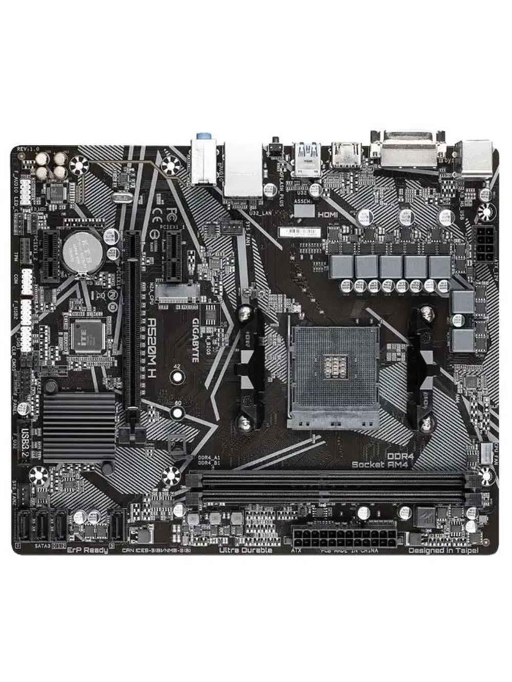 Материнская плата AM4, AMD A520
