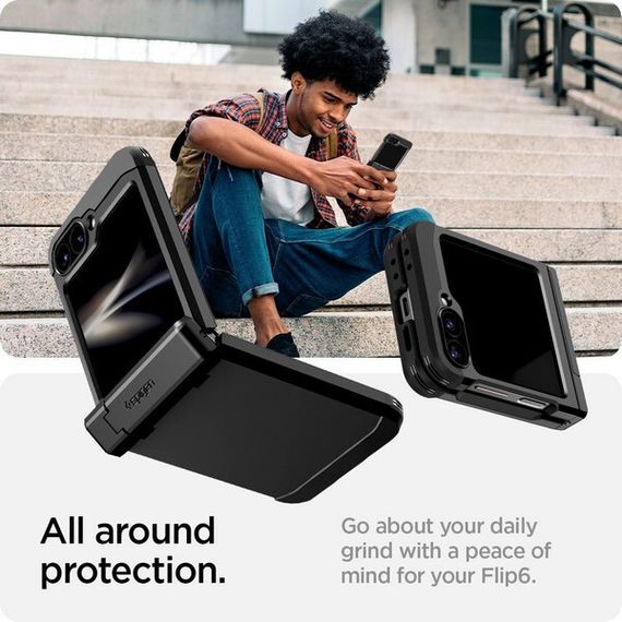 Чехол Spigen Tough Armor Pro для Samsung Galaxy Z Flip 6 (ACS07849) Черный