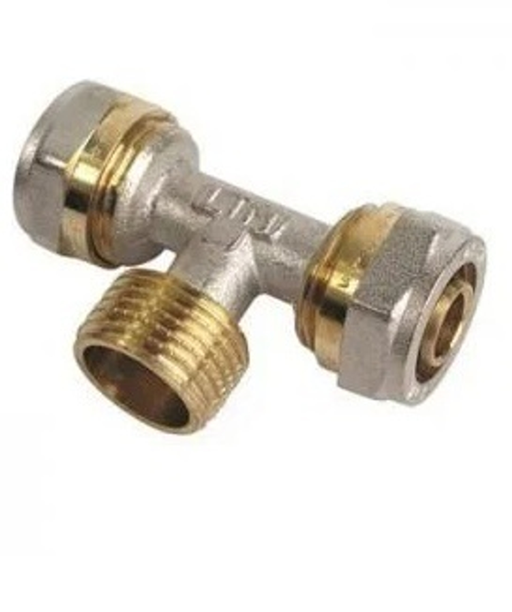 Тройник 16 х 1/2" Н х 16