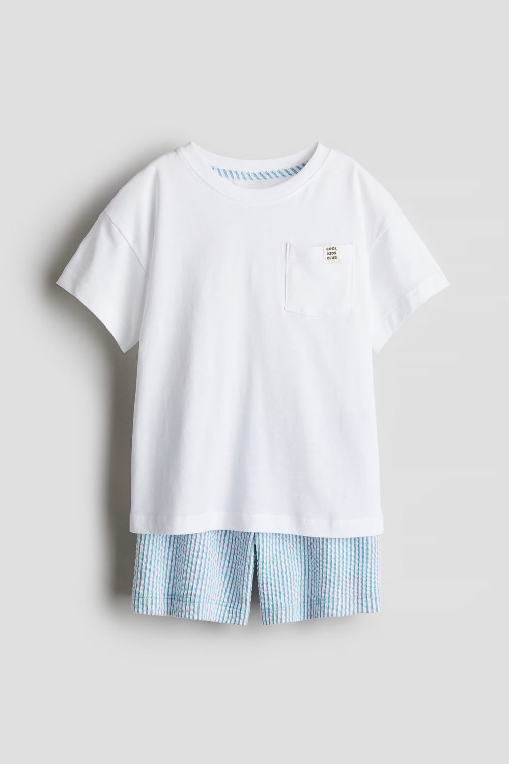 H&M Пижамный комплект с принтом, белый