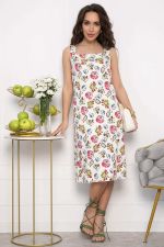 Платье Цветочные узоры (белое) П13504-30М LT Collection