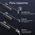 INSKAM 2,4 "IPS 8,5 мм 1080P одинарный объектив IP67 водонепроницаемый гибкий зонд промышленная эндоскопическая камера со светом (10м)