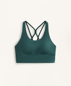 Oysho Спортивный бюстгальтер Comfortlux со средней степенью поддержки, бутылочный