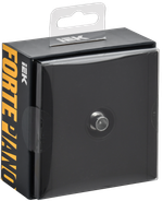 FORTE&PIANO Розетка TV проходная FP129M металл черный IEK