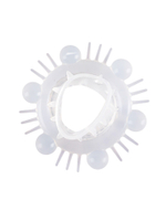 Стимулирующая насадка на пенис с несколькими видами рельефа (Цвет: белый)