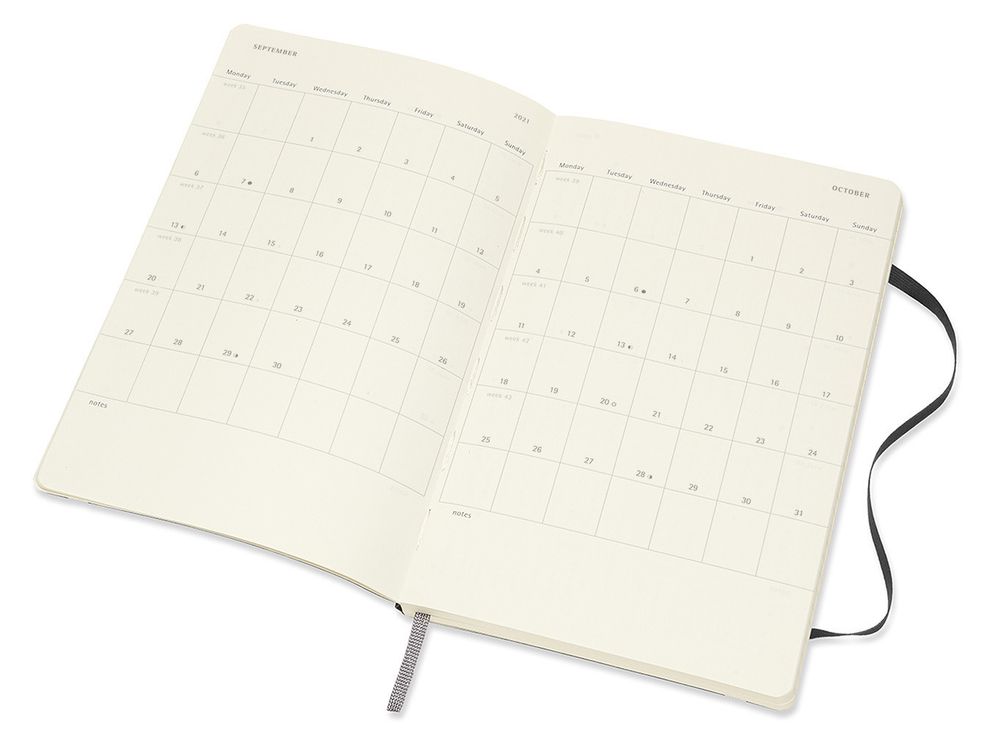 Еженедельник Moleskine Academic WKNT Large 208 стр мягкая обложка (DSB18WN3)