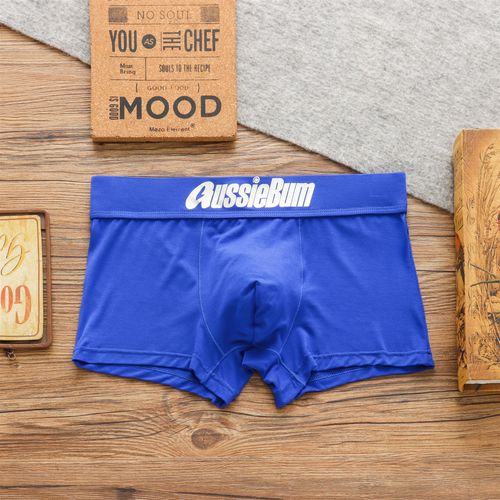 Мужские трусы боксеры синие AussieBum