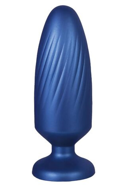 Синяя анальная пробка G Stuck Silicone Anal Plug - 13,5 см.