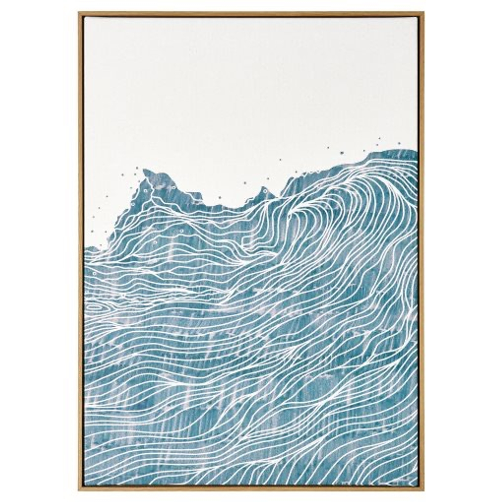 БЛОДФЛЭДЕР BLODFLАDER Картина 50x70 см, море/синяя