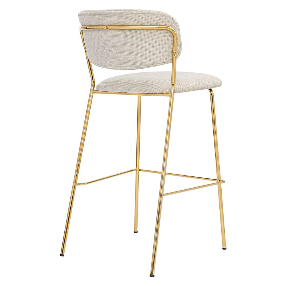 Стул барный Eirill, шенилл, серый