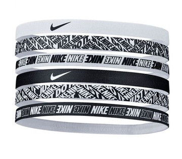Резинка на голову Nike Printed Headbands 6PK - белый
