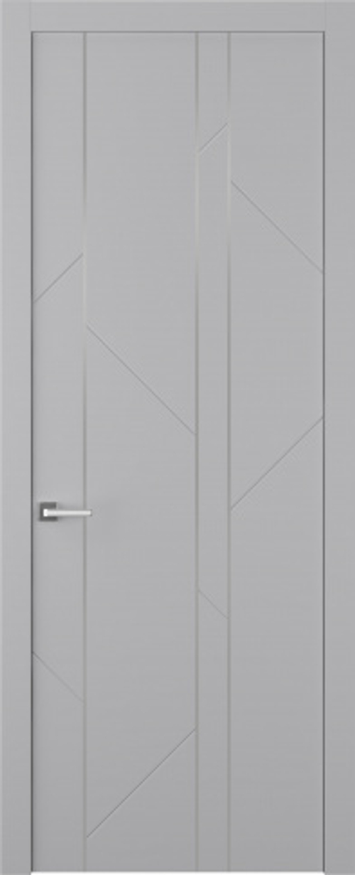 Дверь Флекс 1 Молдинг Хром / Цвет Эмаль светло - серый / Двери Belwooddoors