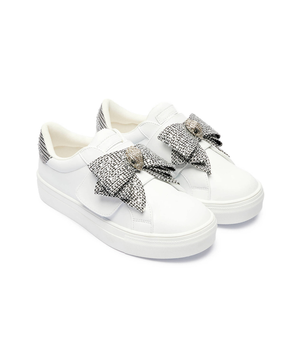 Кожаные кроссовки mini laney bow Kurt Geiger - белый(120067109)