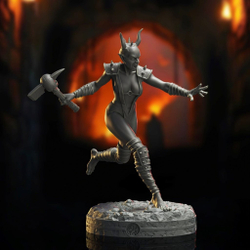 набор из 4шт Оскверненные Амазонки ДнД DnD миниатюры набор Catacombs of Anguish