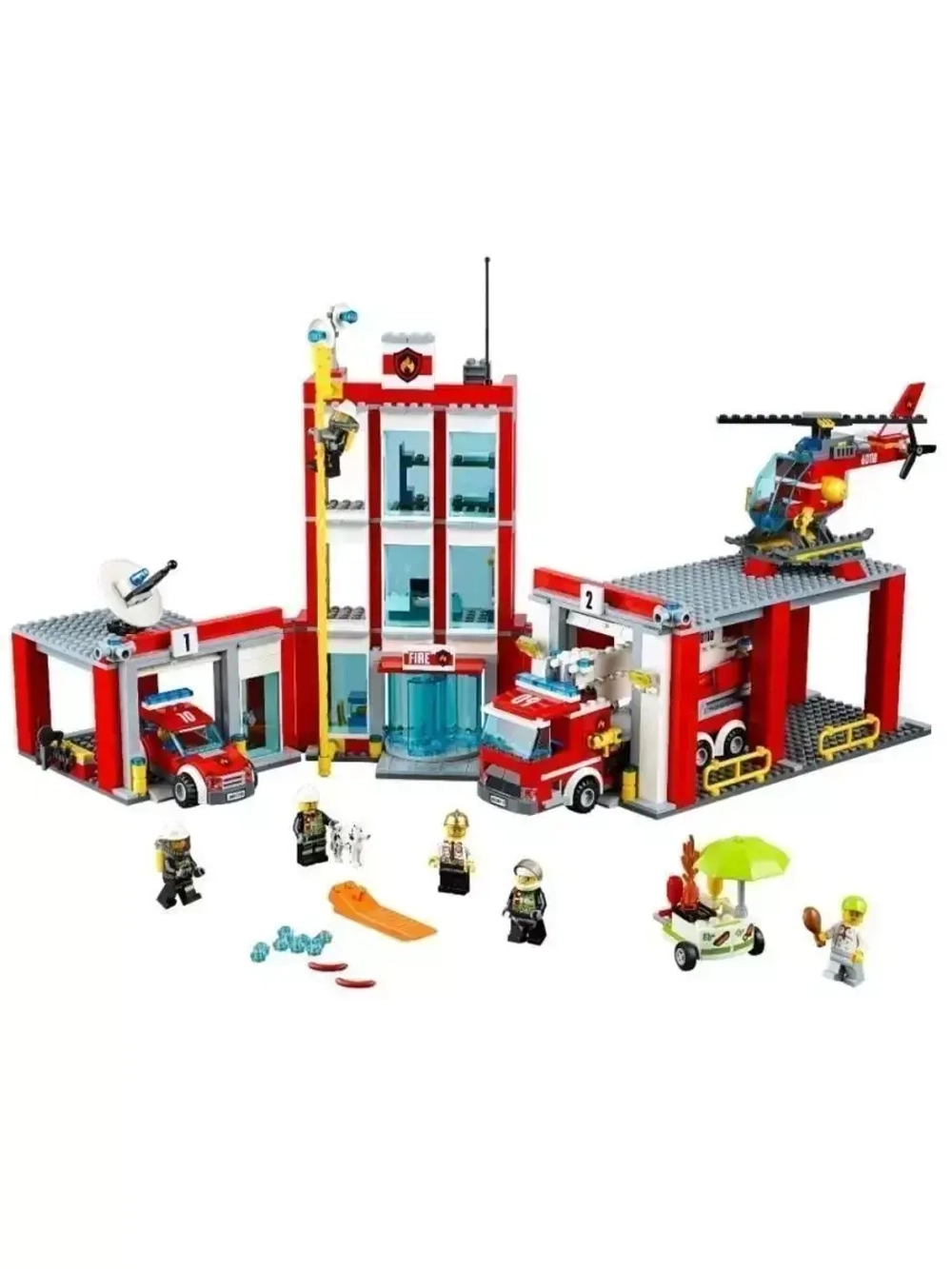 Конструктор Сити Пожарная часть 919 деталей