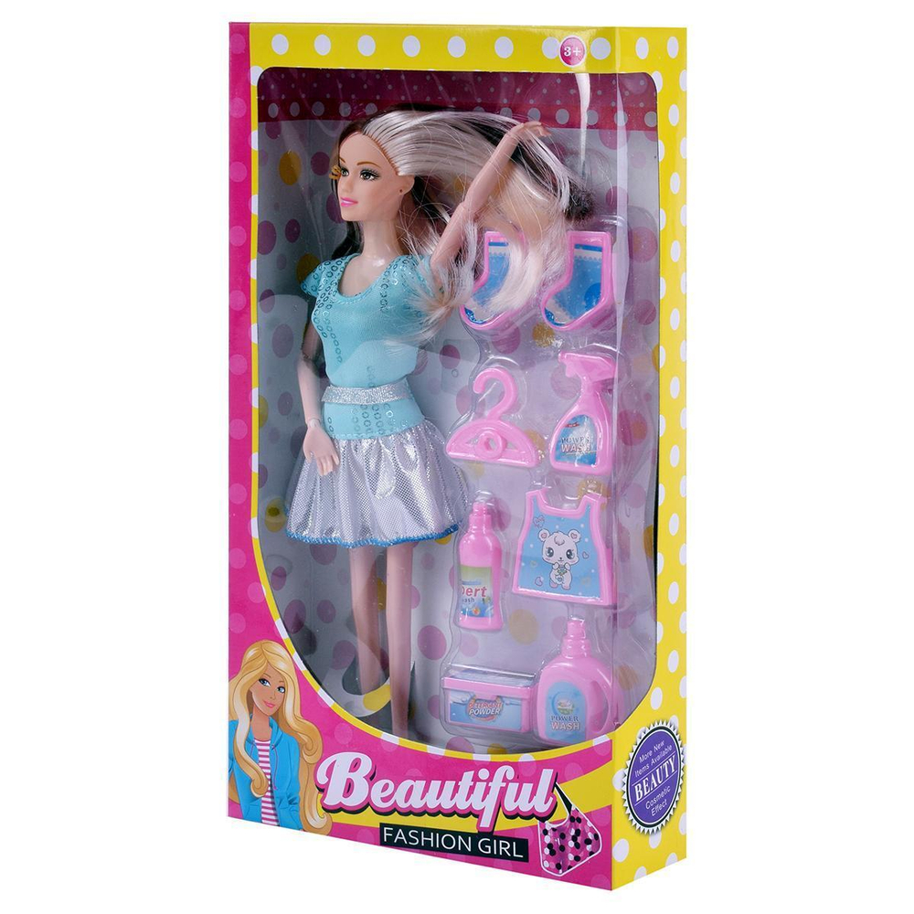 Кукла тип Модель на шарнирах с аксесс. 32см, коробка 858-42