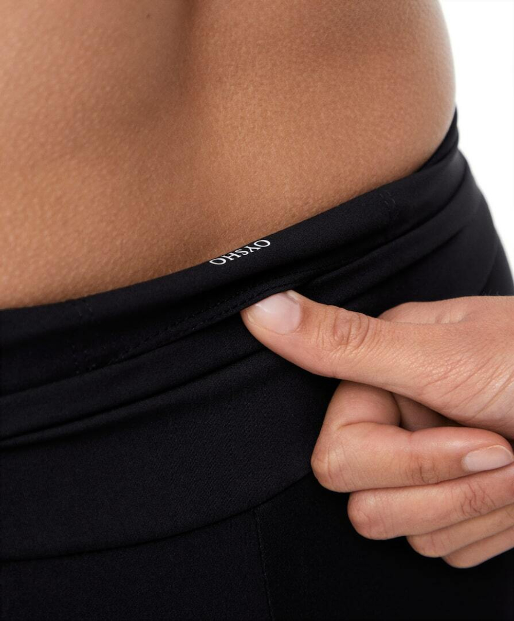 OYSHO Велосипедки Hot Pants Comfortlux с высокой посадкой длиной 10 см, черный