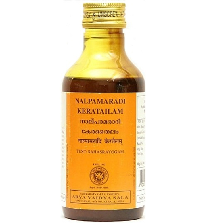 Масло Kottakkal Nalpamaradi Tailam при кожных заболеваниях, 200 мл