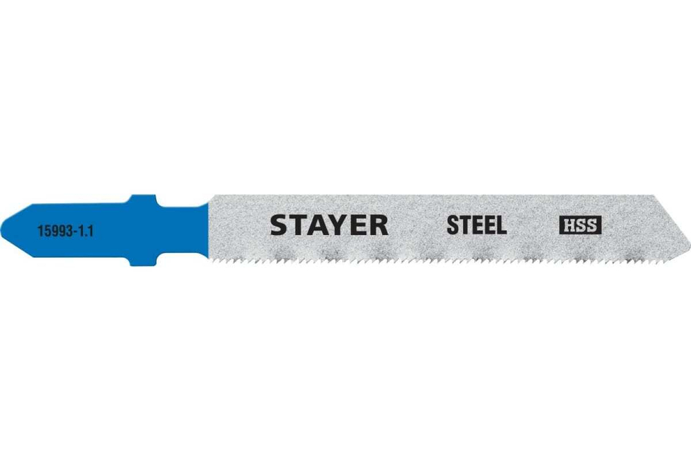 Полотна по металлу STAYER (2 шт; 50х1.1 мм; HSS; Т-хвост.; Т118G) для электролобзика 15993-1.1_z02